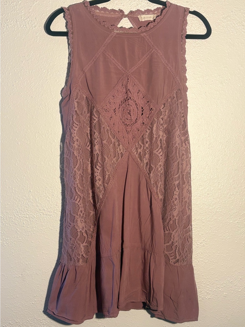 Altar’d State Rose Blush Sleeveless Embroidered Boho Dress Dress Size L